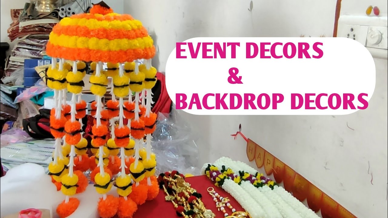 Trending Event planing items and back drop decors unique decorative items