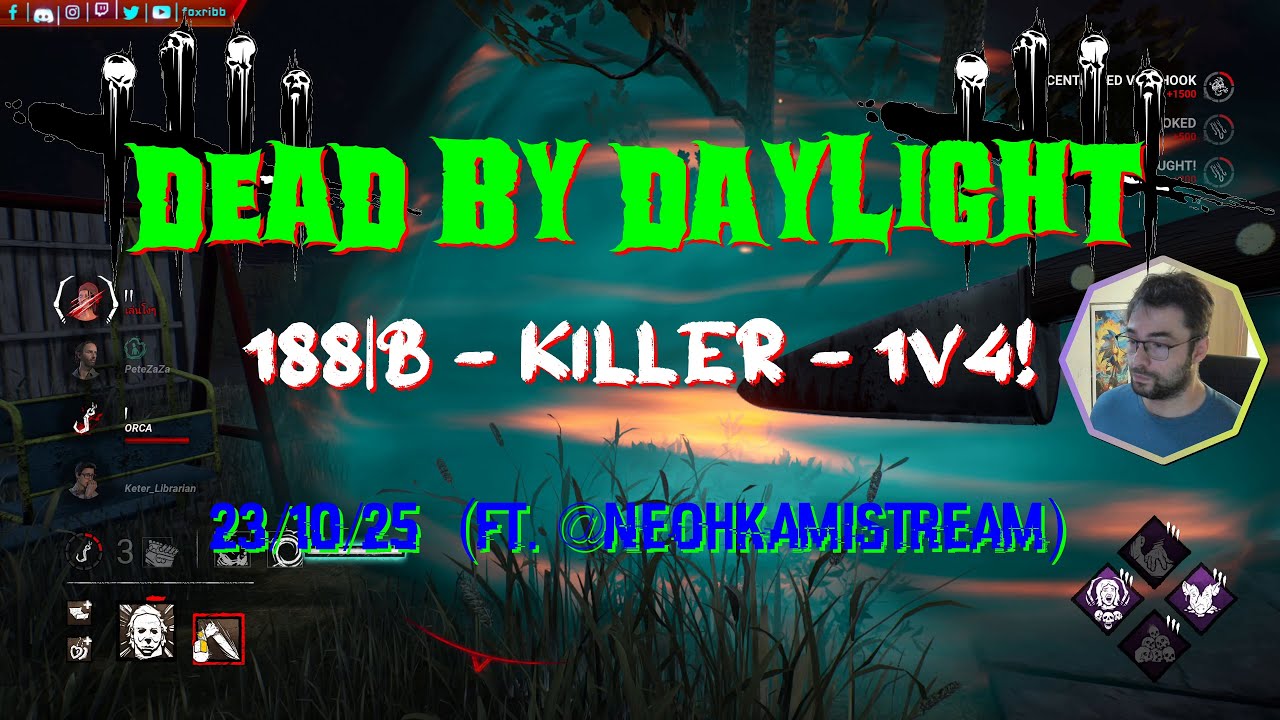 Dead By Daylight - 188|B [4K] - Killer - 1V4! - 23/10/25 (ft. @NeohkamiSTREAM)