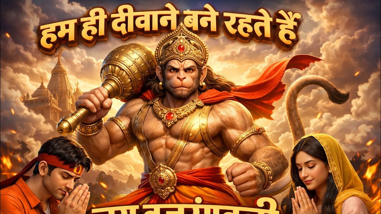 #hanumanbhajan हम ही दीवाने बने रहते हैं 🙏|जय बजरंगबली | सुनते ही मन शांत हो जाएगा #viralvideo #2026