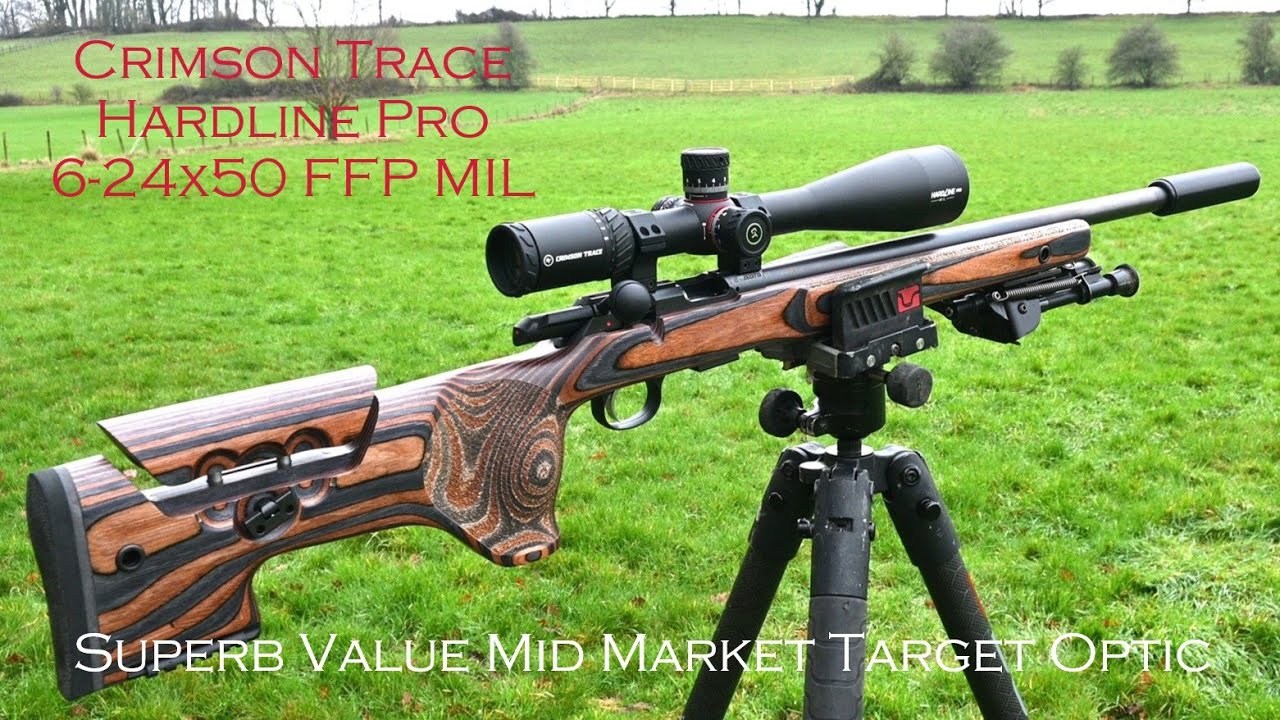 Прицел Crimson Trace Hardline Pro 6-24x50 FFP MIL, с подсветкой, ПОЛНЫЙ ОБЗОР, Эффективный оптиче...