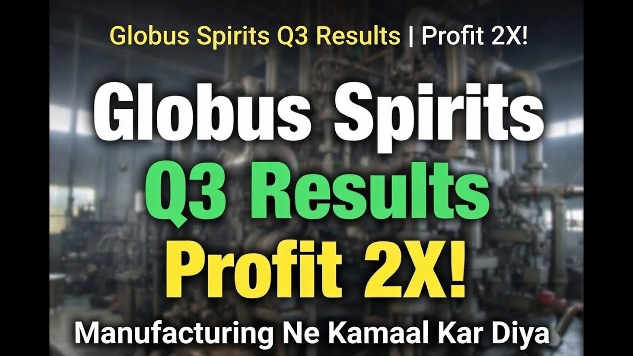 Globus Spirits Q3 Results 🔥 Profit 2X! Manufacturing Ne Kamaal Kar Diya 💰 | Brands Next Big Game?