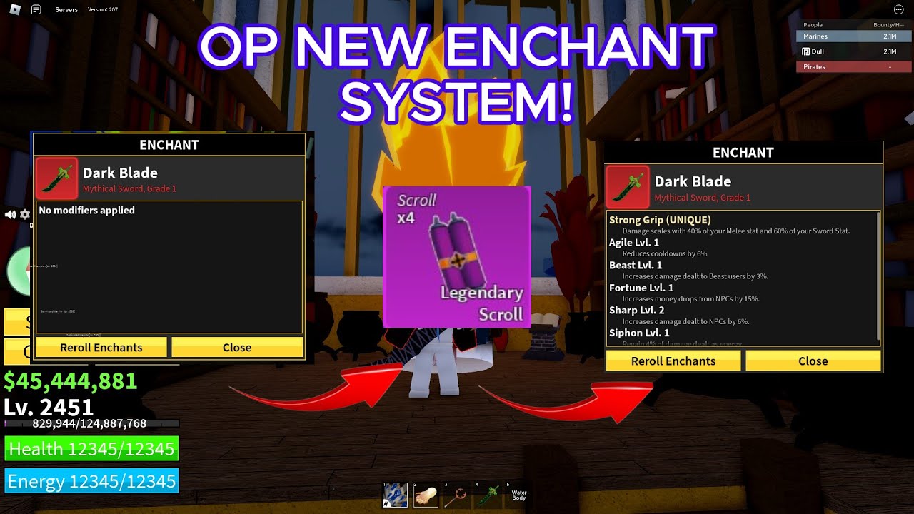 Using 10 Legendary Enchant Scrolls On My Weapon | Blox Fruits