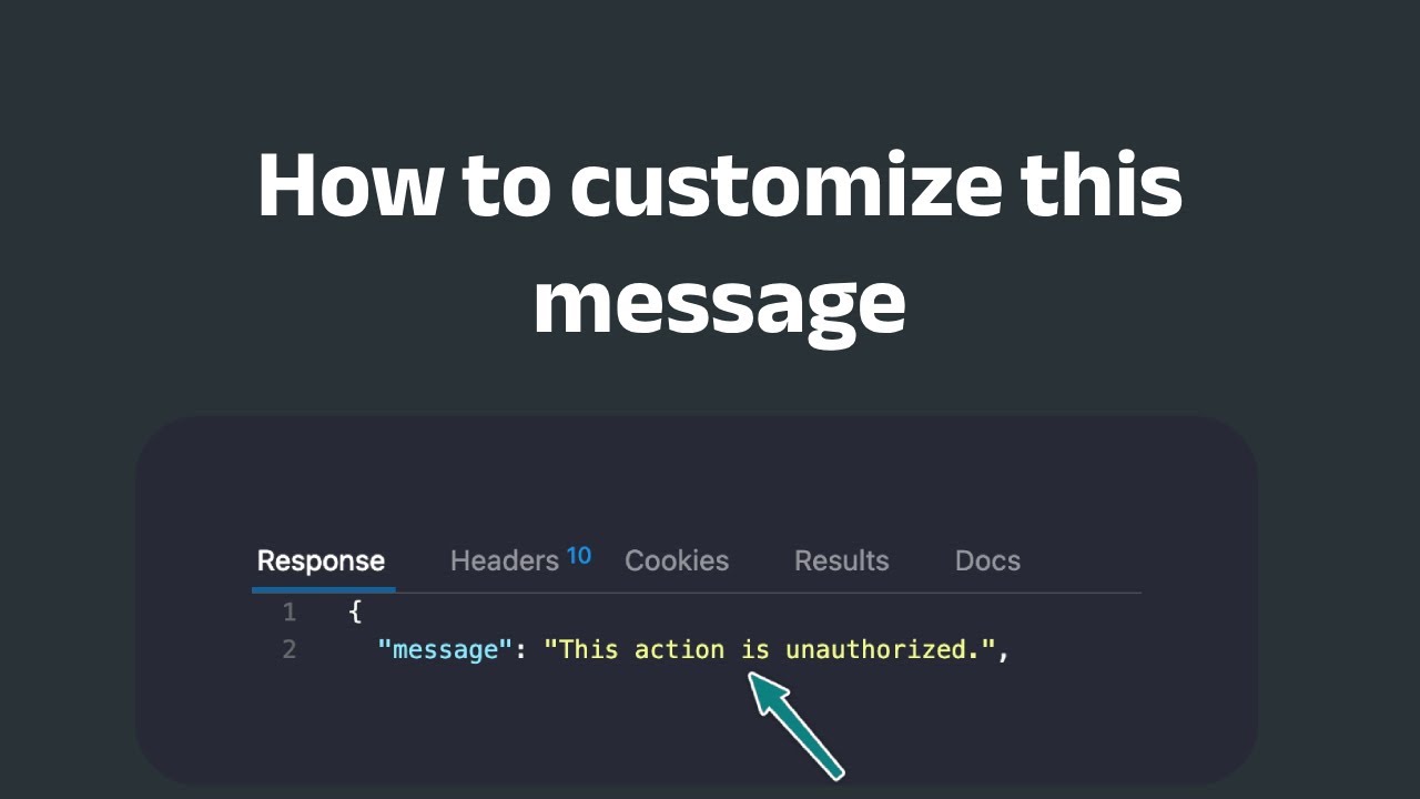 Laravel tip: How to customize authorization message . #freetopg #laravel #php