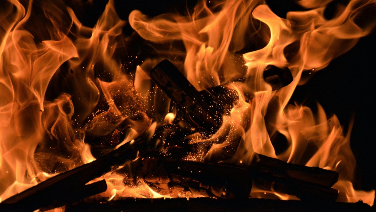 Crackling Fireplace Ambience for Sleeping Cozy Wood Fire Sounds Black Screen | Night Relaxation