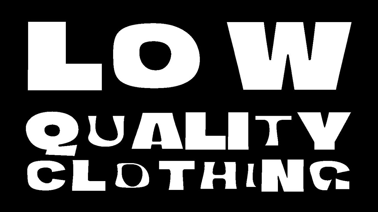 Clothing Quality Matters, or why CSOs don't look good on you
