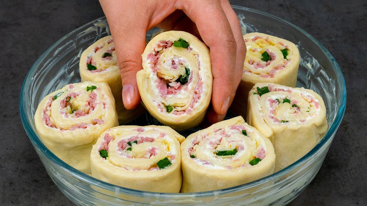 Nu pot rezista acestui aperitiv delicios! Rulouri din foietaj, pentru orice eveniment