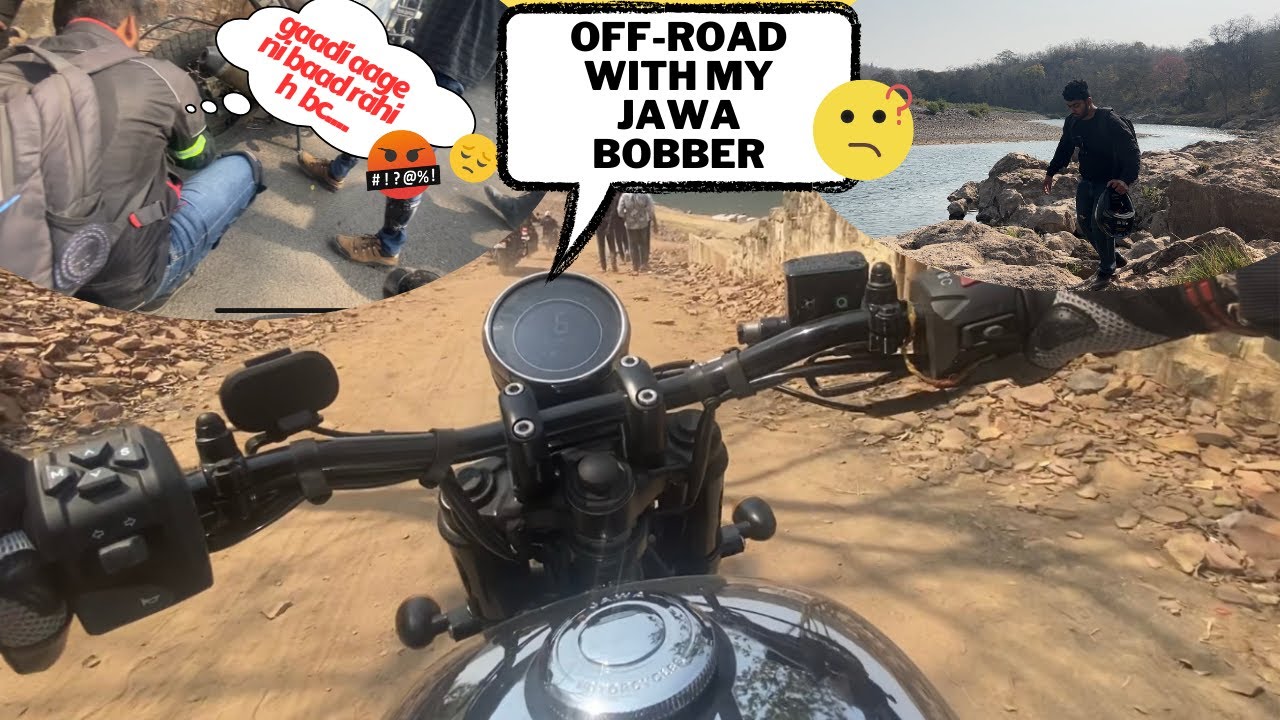 Jawa 42 bobber off road test 🤯|| RE Himalayan breakdown 🥺