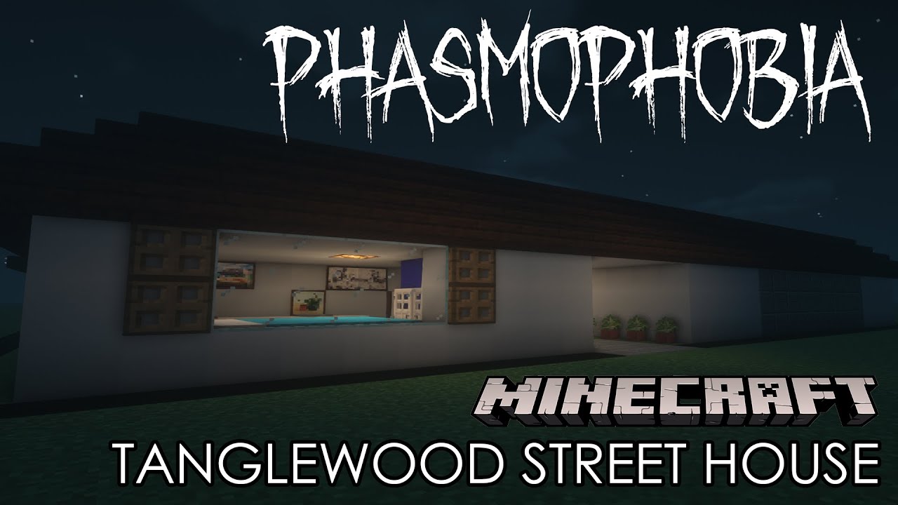 Minecraft : How to build Tanglewood Street House from Phasmophobia