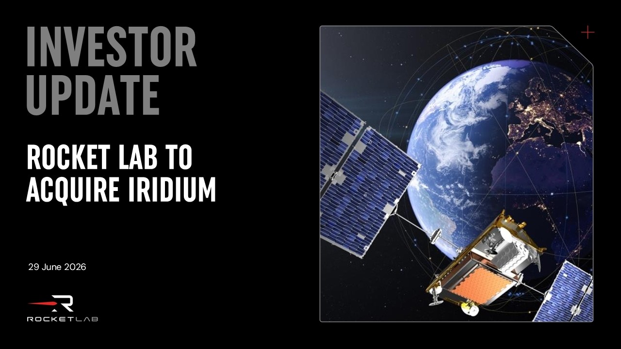UPDATE | Rocket Lab to acquire Iridium Communications
