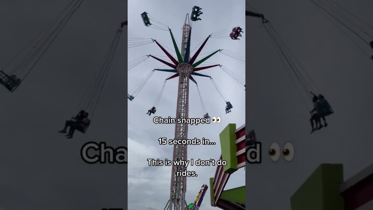 CRAZY RIDE ACCIDENT #accident #themepark #ridefail #rollercoaster #youtubeshorts #incident #shorts