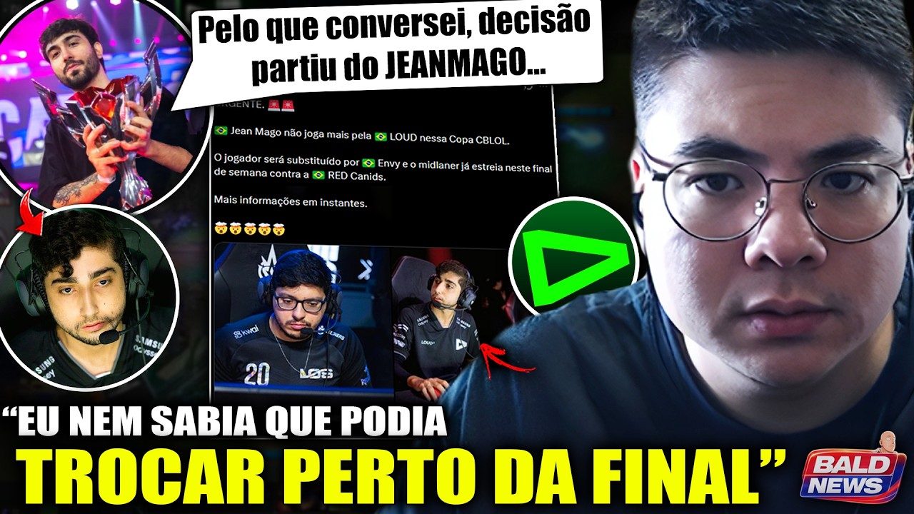 URGENTE! JEANMAGO está FORA da LOUD! Envy será o NOVO MIDLANER e Streamers comentaram