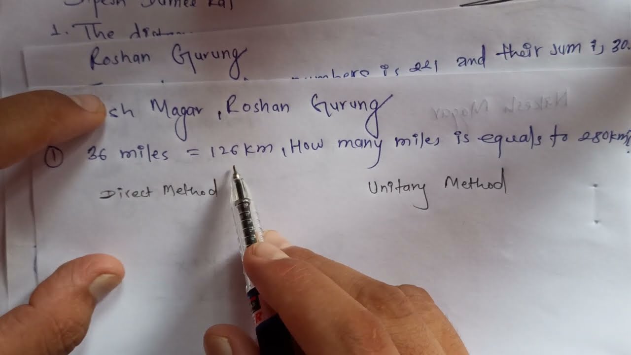 Unitary Method (or  how to solve Conversion type questions) #Goanil