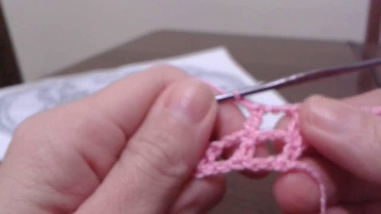 Crochê Filé Com Borda Recortada, 02