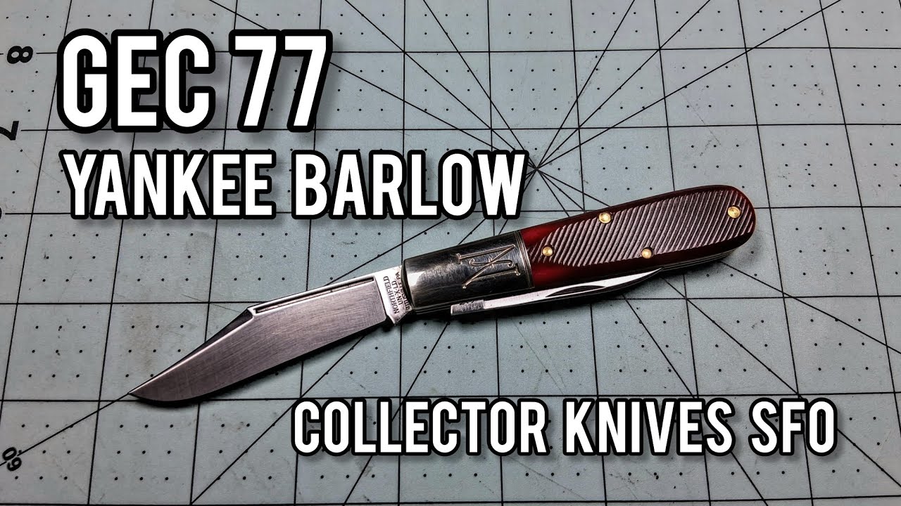 Great Eastern Cutlery 77 Yankee Barlow Blood Red Sawcut Bone