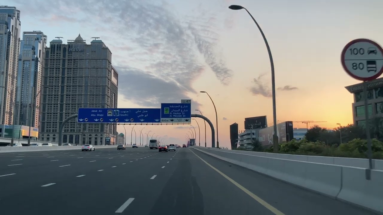 Al Bada to Jumeirah Drive | Beautiful Dubai Coastal Streets | 4K 60FPS