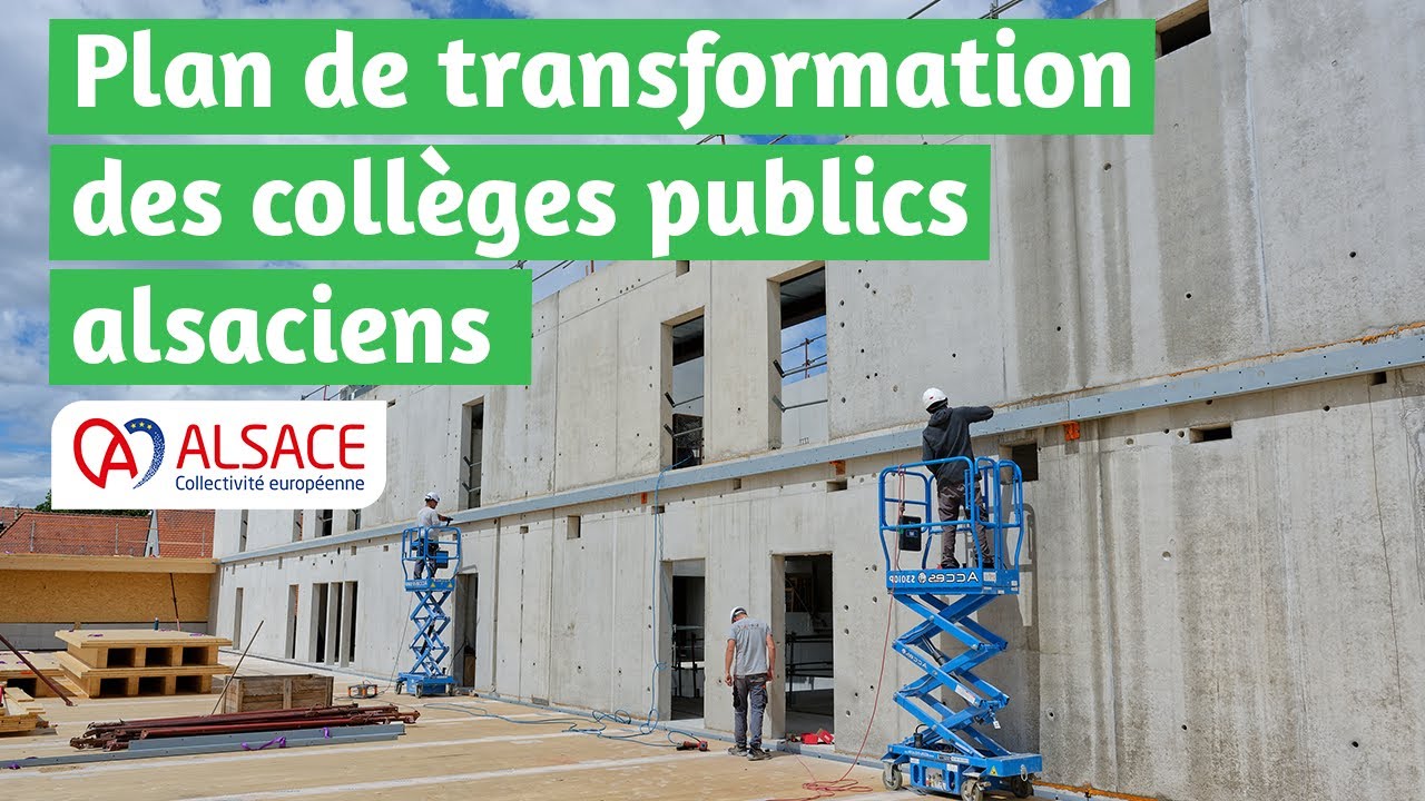 Plan transformation des collèges publics alsaciens