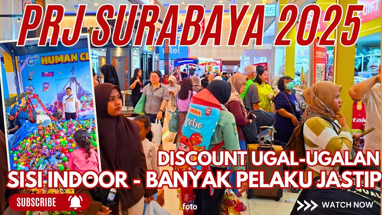 MEMBLUDAK !!!, AREA INDOOR PRJ SURABAYA JUGA FULL PENGUNJUNG, DISCOUNT UGAL-UGALAN