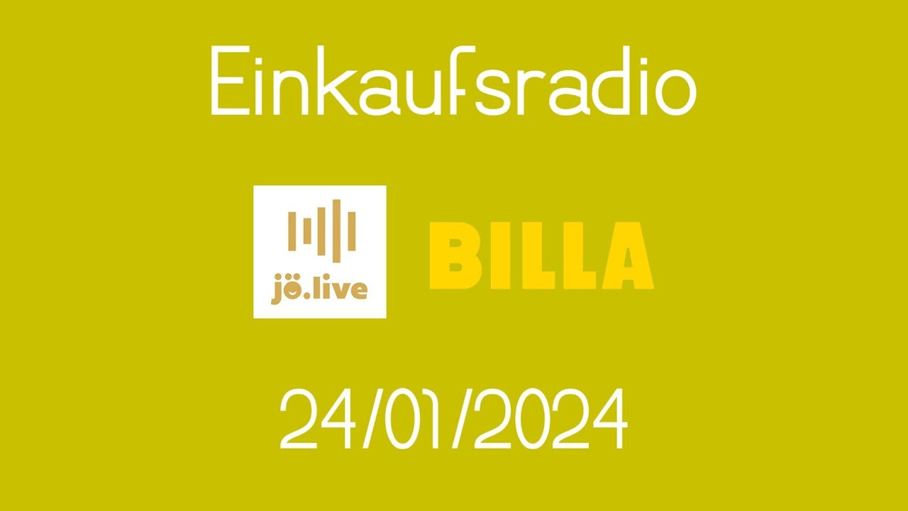 Jö.live BILLA (Autriche) - extrait radio in-store