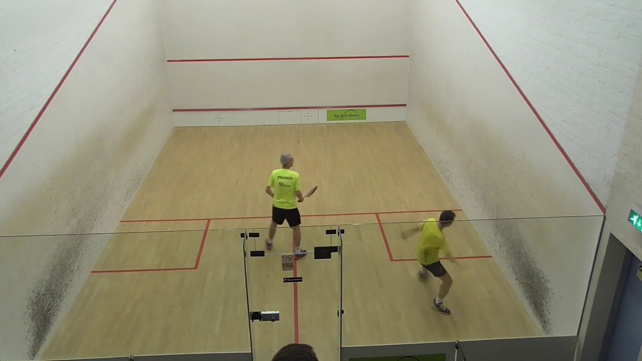 England squash masters over 50 semis David Youngs v Phil Yerby