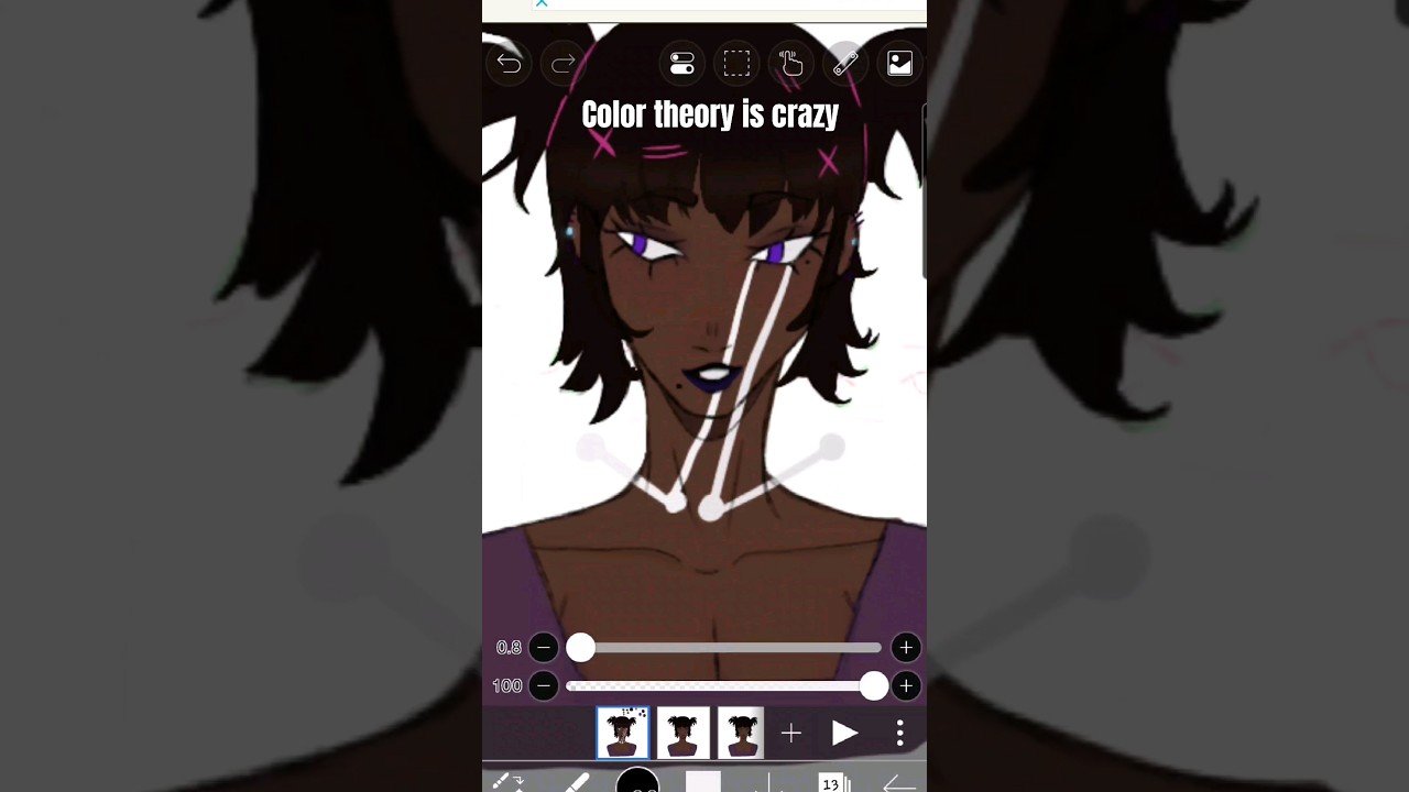 We reached 100 subscribers! YAY 🥳! Thank you guys so much! 😇 #colortheory #art #ibistpaintx #edit