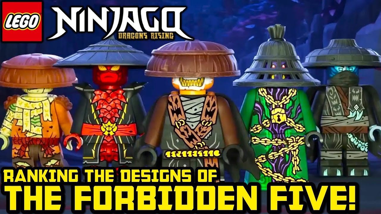 Рейтинг Запретной пятёрки от ХУДШЕГО к ЛУЧШЕМУ! 😈 Рейтинг 3-го сезона Ninjago Dragons Rising!