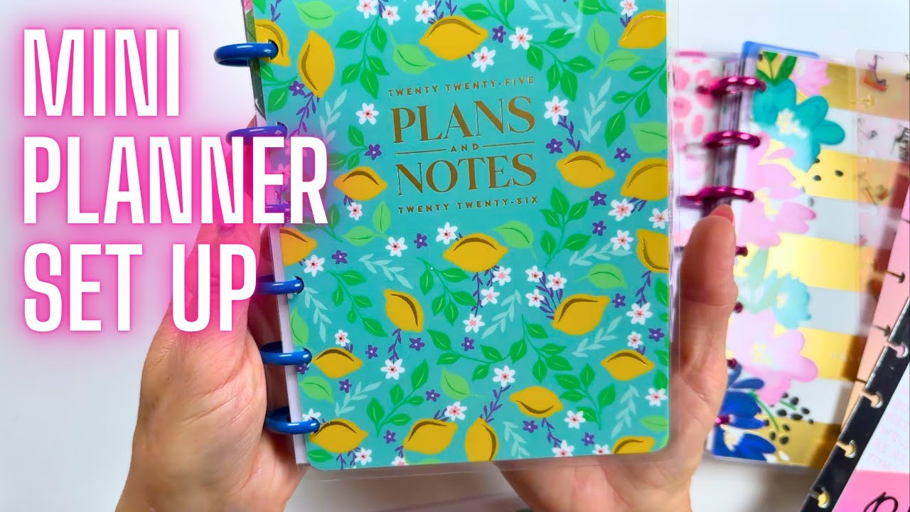 MINI Happy Planner Set Up for On The Go! Dashboard Layout