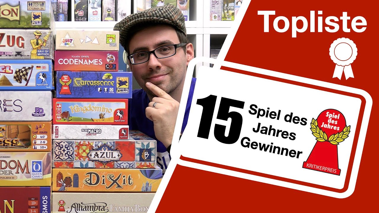 #Top 15 - Spiel des Jahres Gewinner