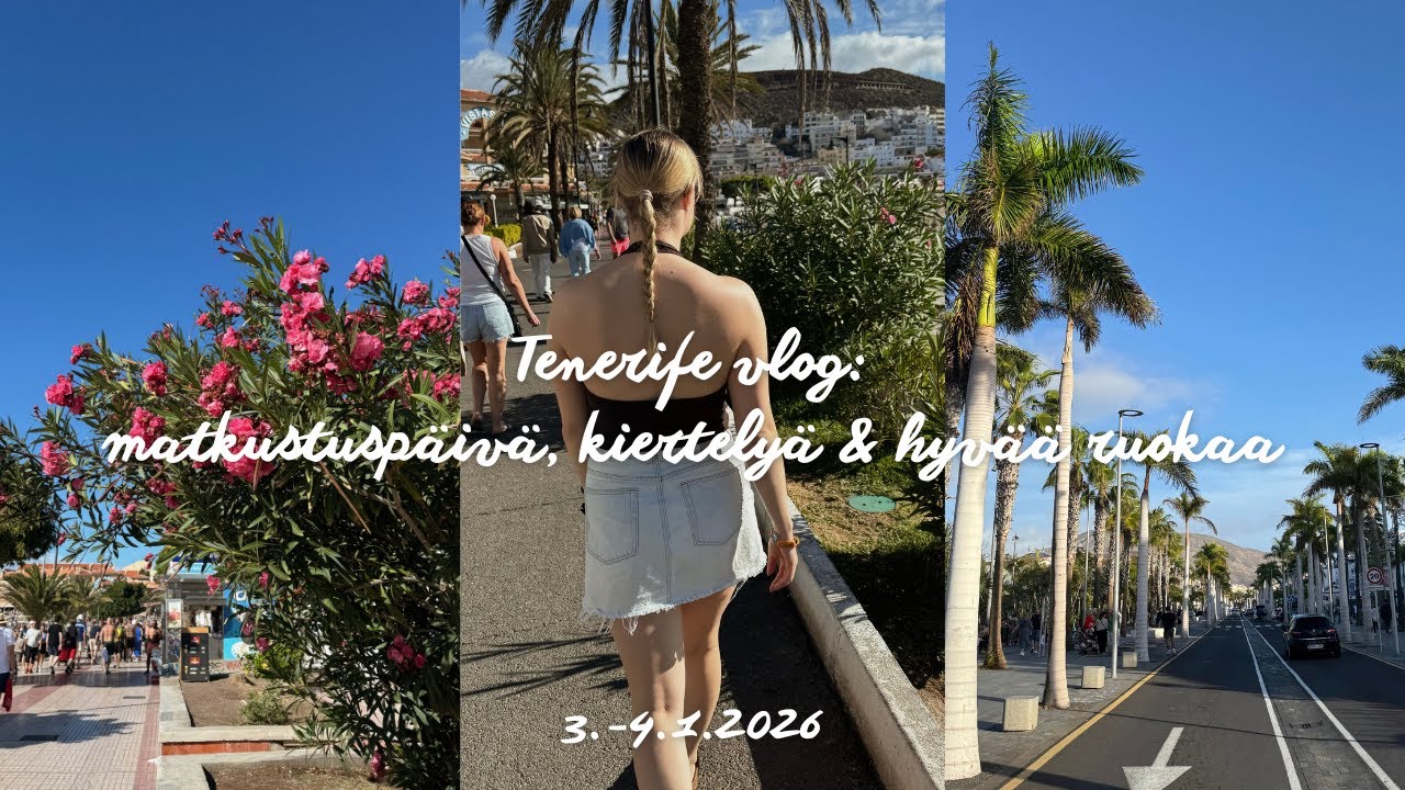 Lähdetään lomalle Teneriffalle  🌴☀️ 2 päivän vlogi