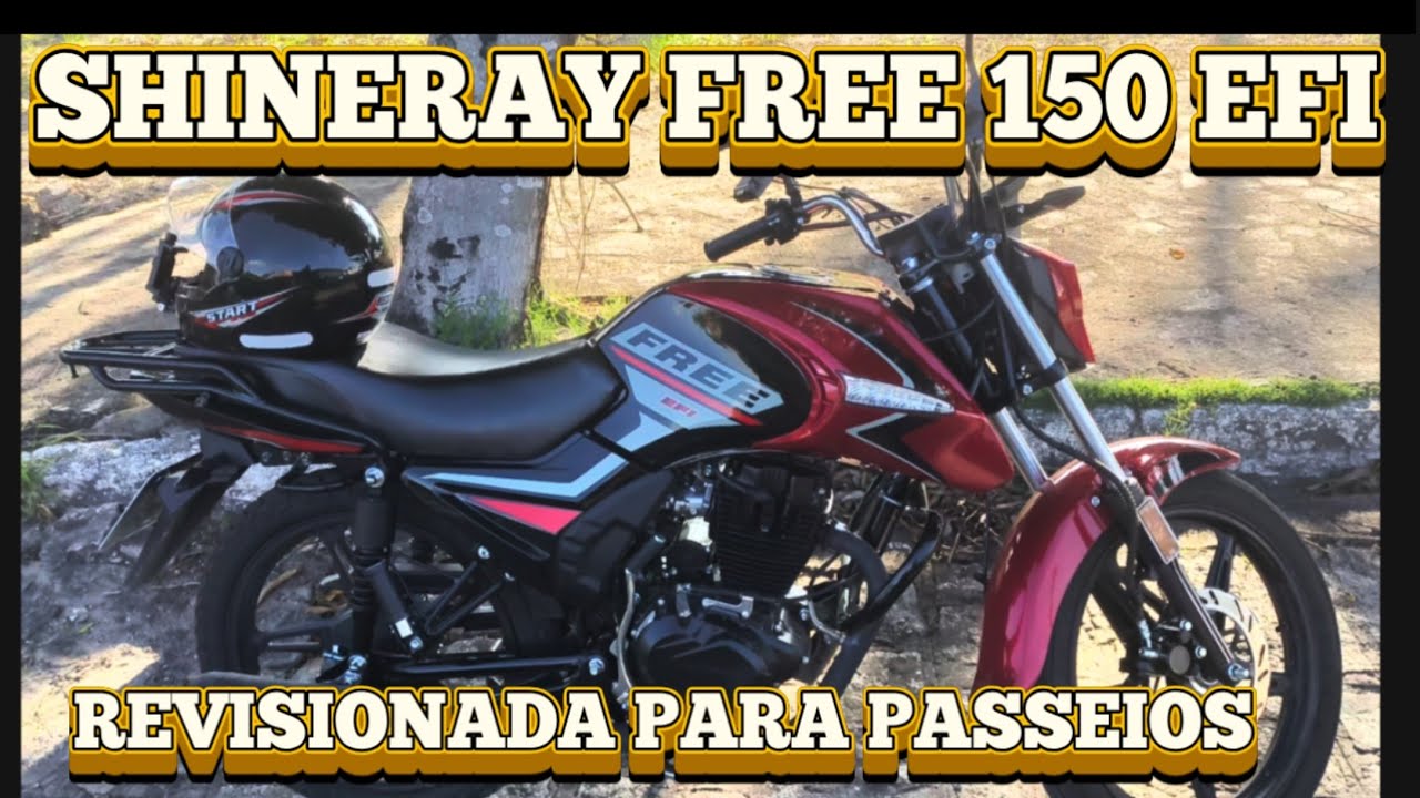 SHINERAY FREE 150 EFI REVISÃO DE 1000KM COM APENAS 275KM