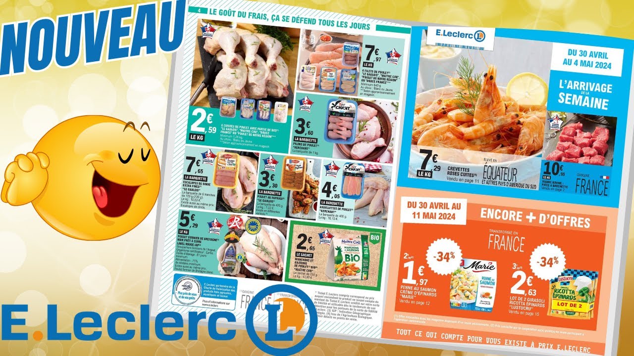 catalogue LECLERC du 30 avril au 4 mai 2024 📢 Arrivage - FRANCE