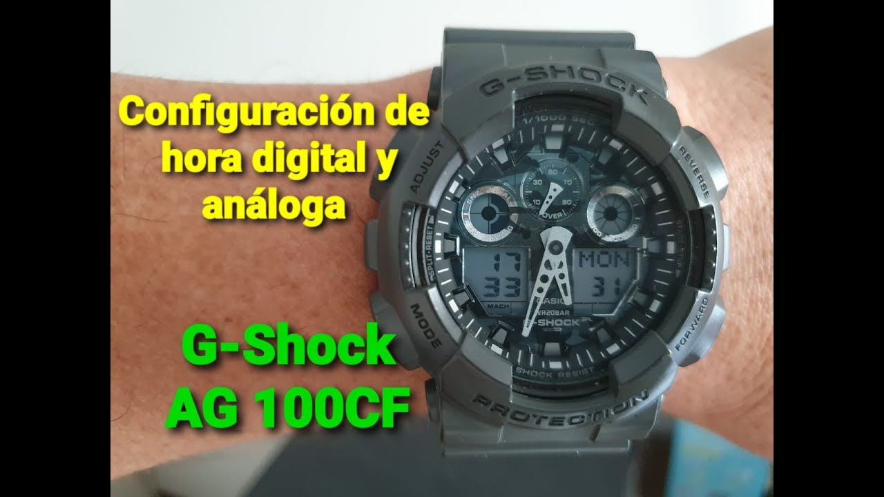 Como sincronizar el G Shock GA 100CF