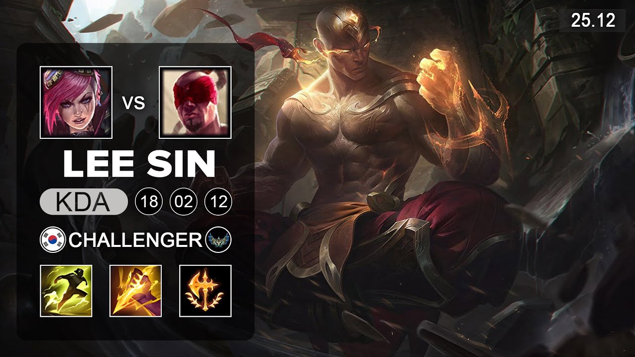 Lee Sin vs Vi Jungle - KR Challenger - Patch 25.12 Season 15