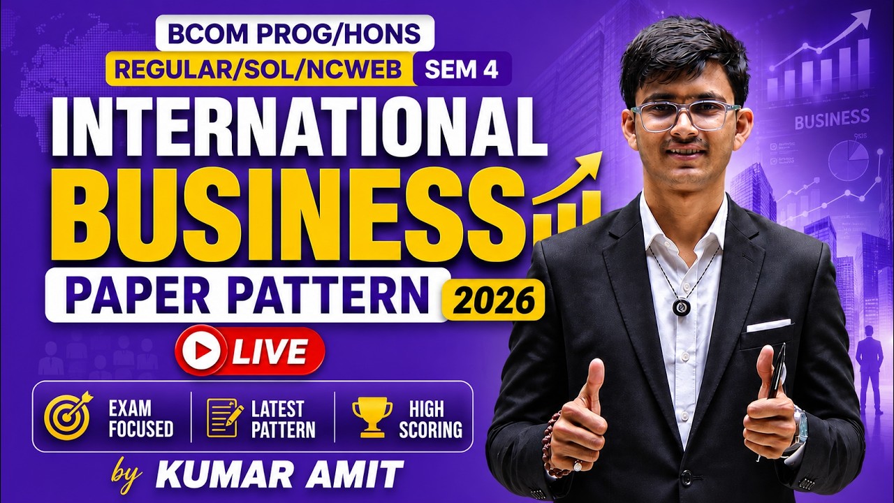 International Business Paper Pattern 2026 | BCom Prog/Hons | DU Sem 2