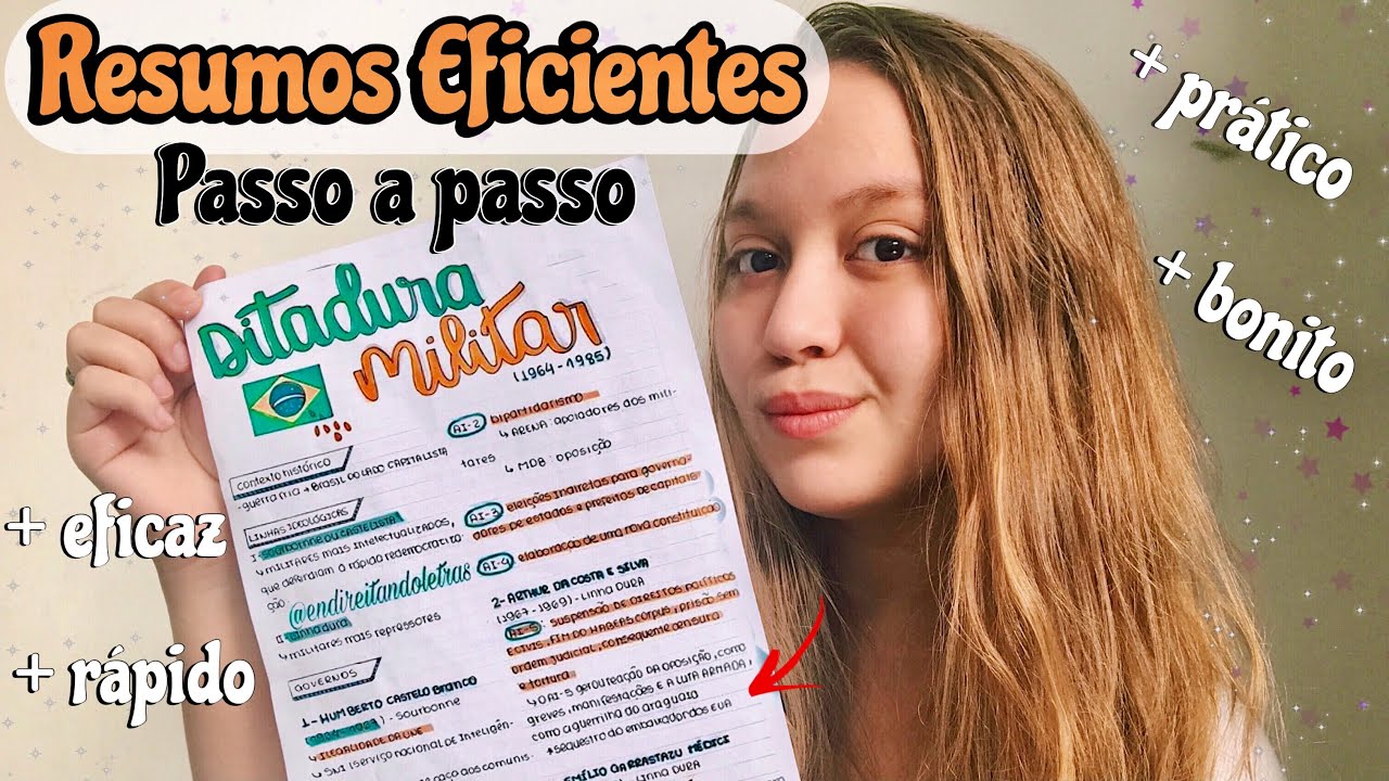 COMO  FAZER RESUMOS EFICIENTES PASSO A PASSO  | Aprenda a resumir do jeito certo