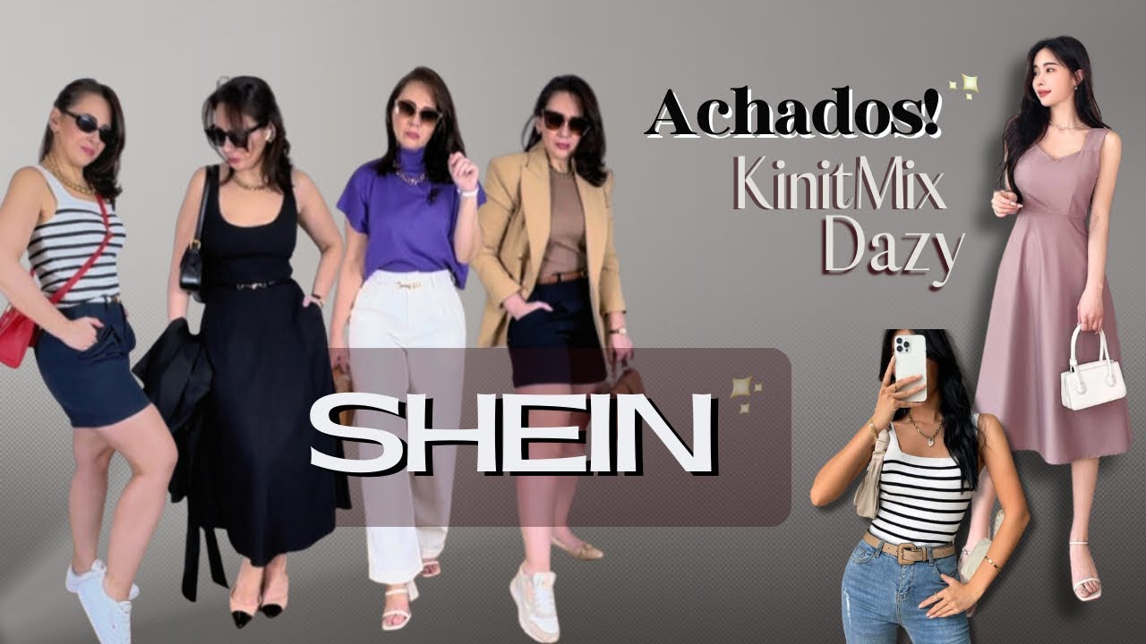 SHEIN - Achados perfeitos! Vestido com bolso, blusa listrada, bermuda - Arrasei! CARA DA RIQUEZA!