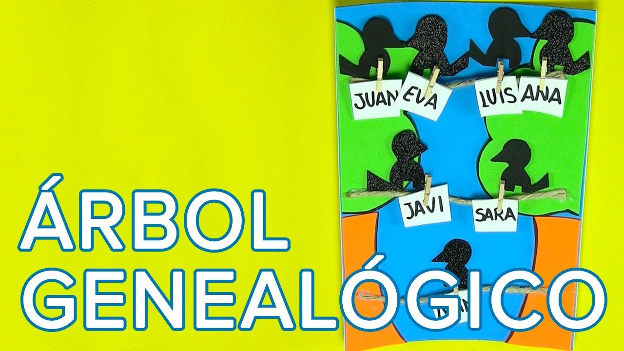 Cómo hacer un árbol genealógico con los niños | Manualidades infantiles