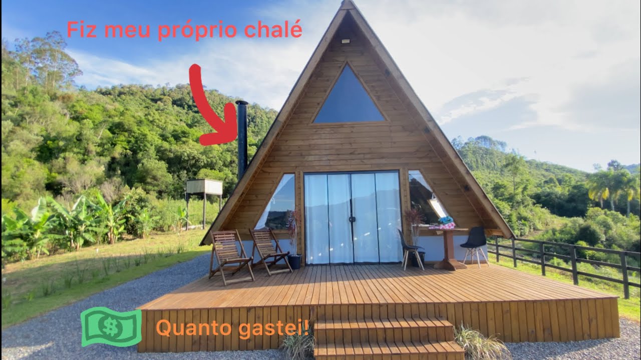 Fiz meu próprio chalé na serra😍