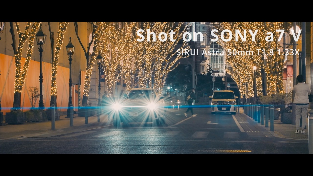 Cinematic Night Video - Sony a7 V  | Anamorphic SIRUI Astra 50mm T1.8 AF / JAPAN