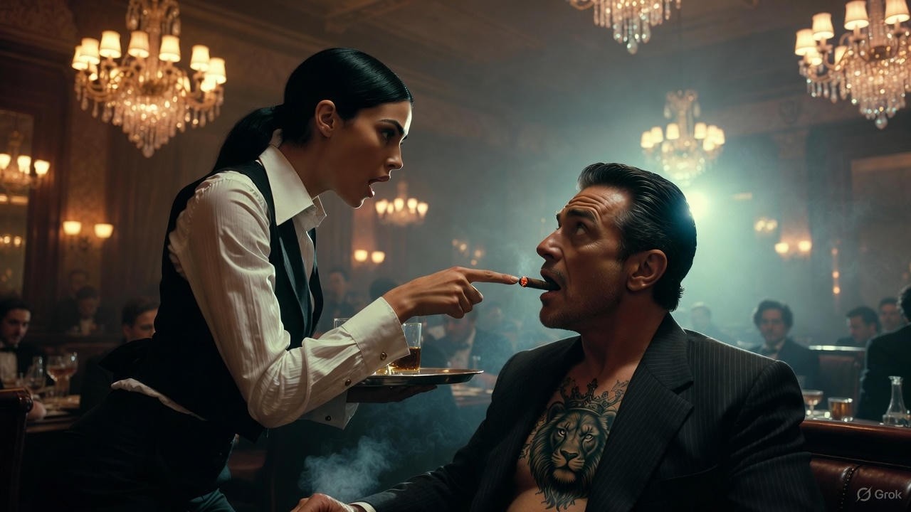 A Poor Waitress Saw Her Mother’s Tattoo on a Mafia Boss — And Confronted Him.