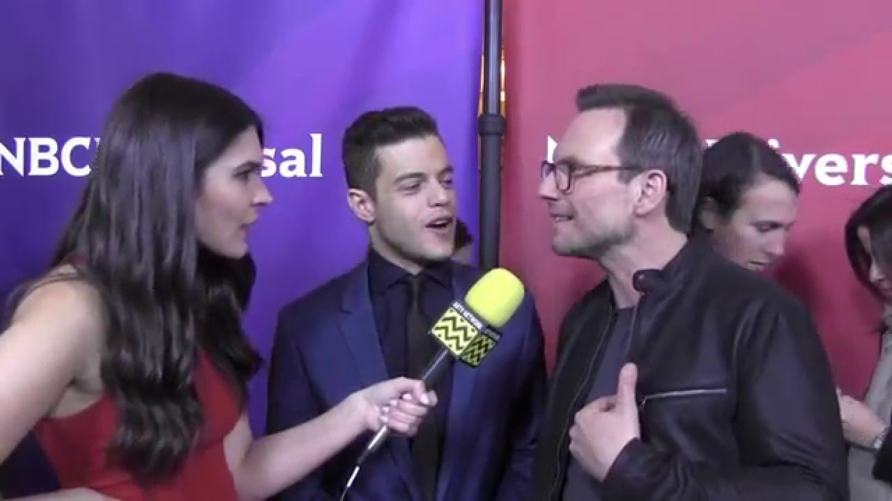 Rami Malek and Christian Slater Interview @ NBC Universal's Winter Press Day | AfterBuzz TV