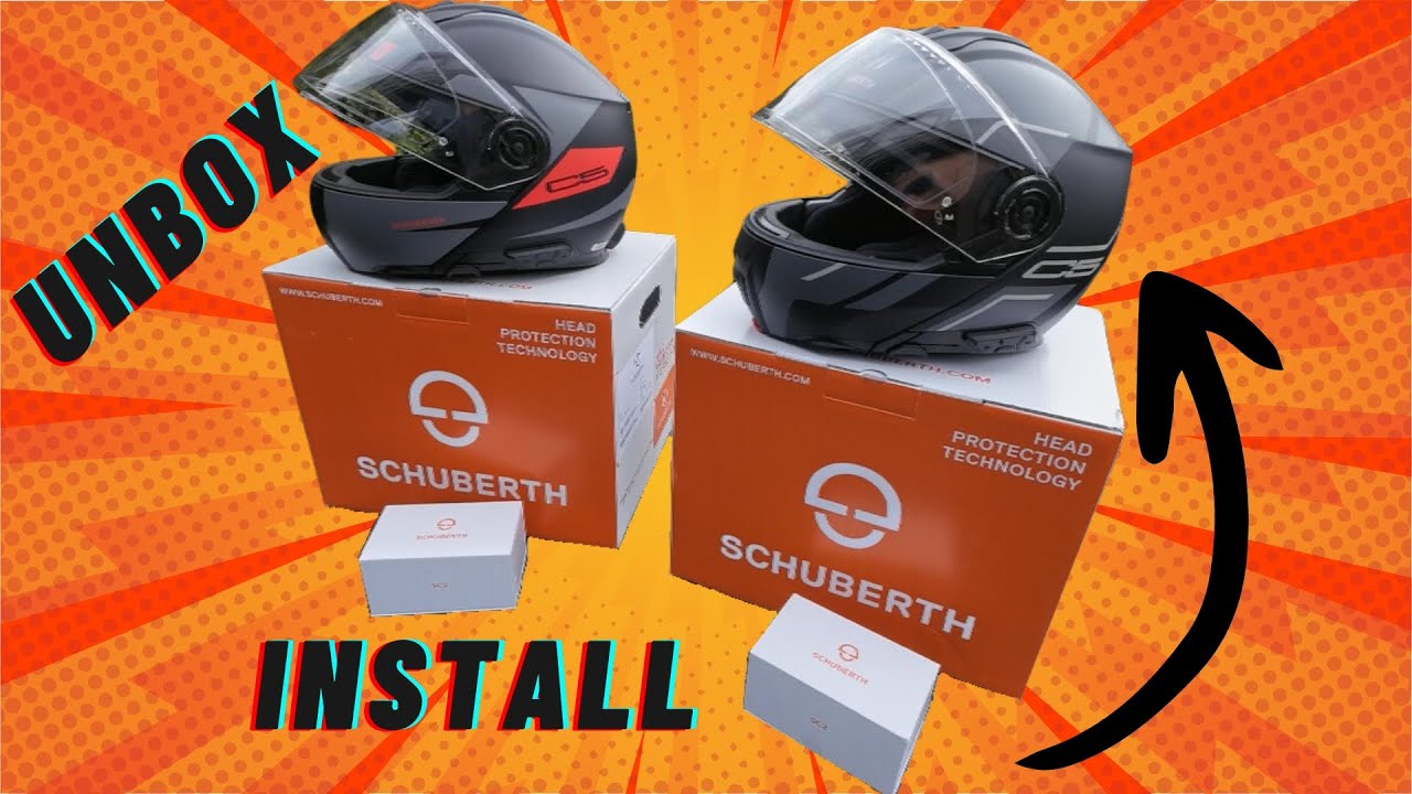 Обзор распаковки и установки Schuberth C5 и SC2 | ЛЕГКО, пошагово