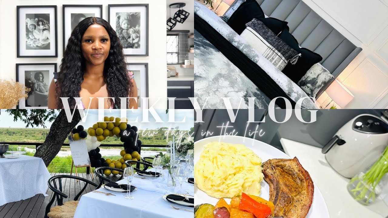 VLOG: cook with me | let’s go decorate for a baby shower | home making | South African YouTuber
