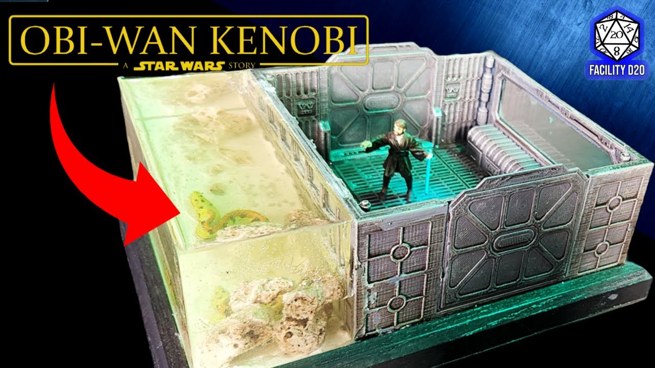 SOMETHING'S IN THE WATER - I made a RESIN Start Wars Obi Wan Kenobi Epoxy Art Diorama