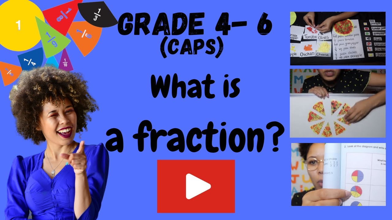 Introduction to Fractions using a pizza! (2020) | CAPS | Grade 4 5 6 Mathematics