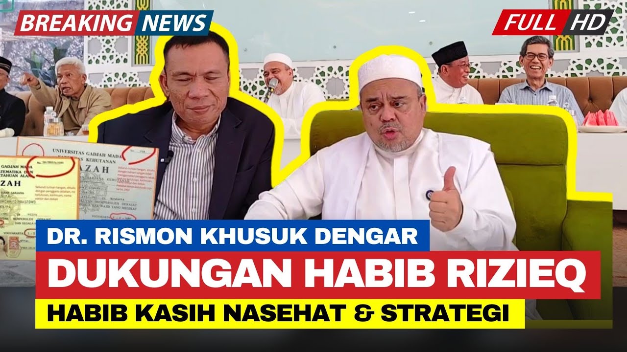🔴 Dukungan Habib Rizieq Untuk Dr. Rismon Sianipar❗Polisi Wajib Dukung Mengusut Pelaku Ijazah Palsu❗