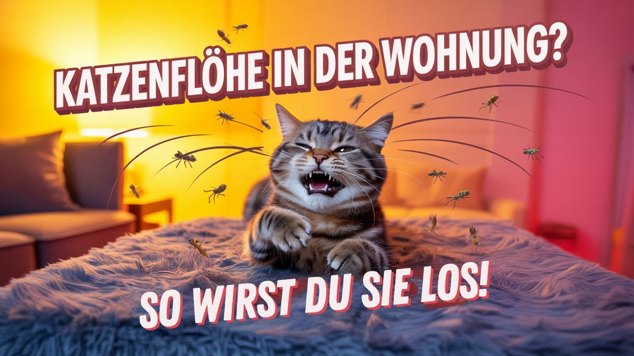 Katzenflöhe in der Wohnung? So wirst du sie los!