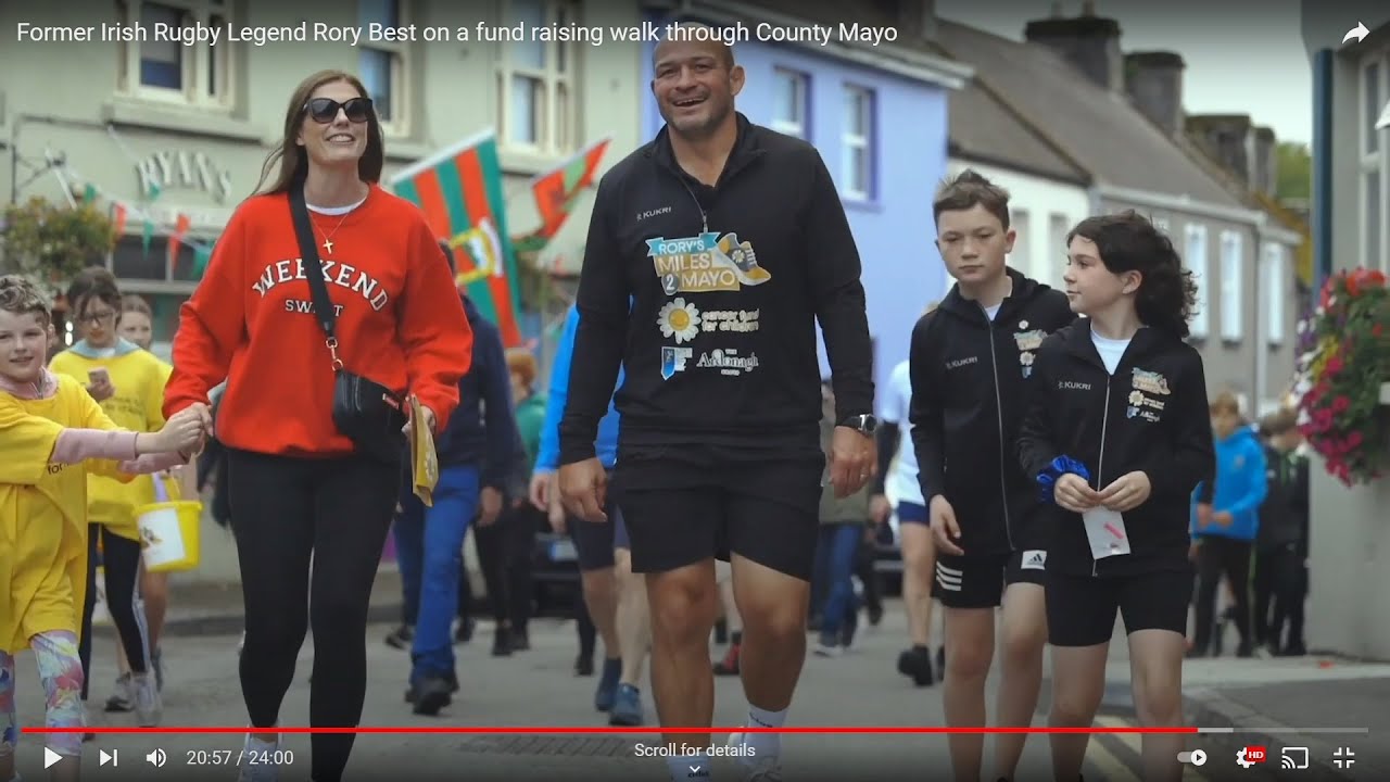 Irish Rugby Legend Rory Best's Fundraising Walk Through County Mayo, Ireland