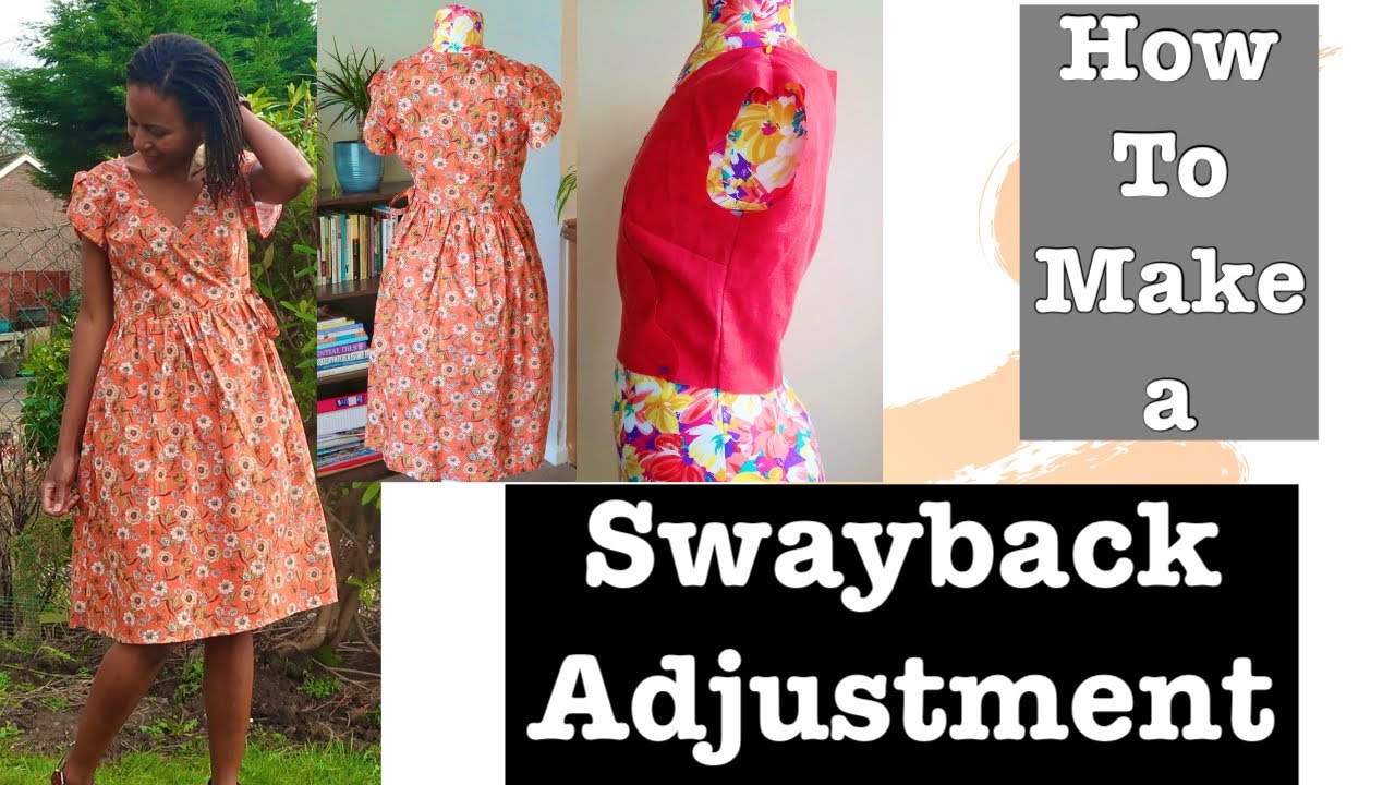 How To Make A Swayback Adjustment or Alteration To A Bodice | Sewing Tutorial | Bodice Fitting