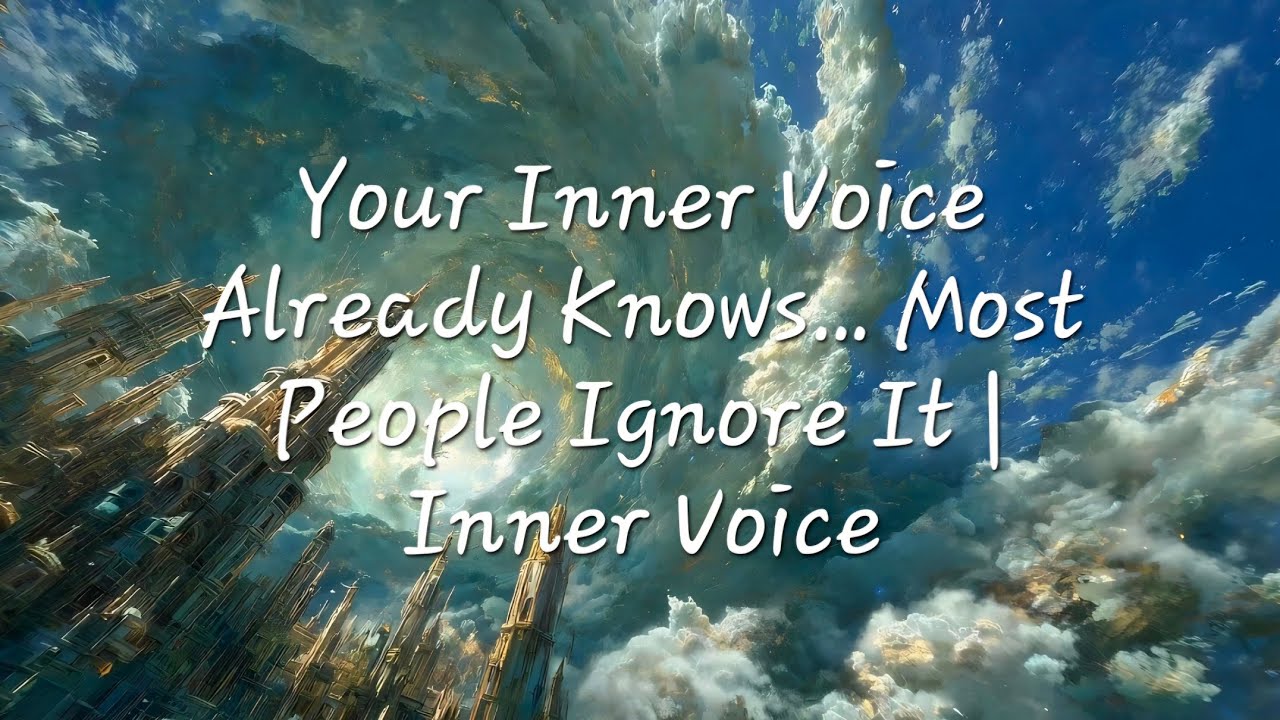 When You Finally Start Listening to Yourself… | Inner Voice (Official Audio)