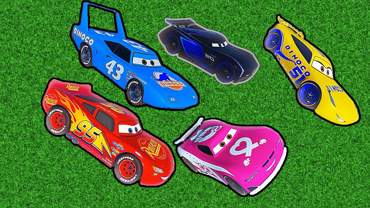 Disney Cars - Lightning McQueen & Friends The King Jackson Storm Cruz Ramirez Flip Dover for Kids